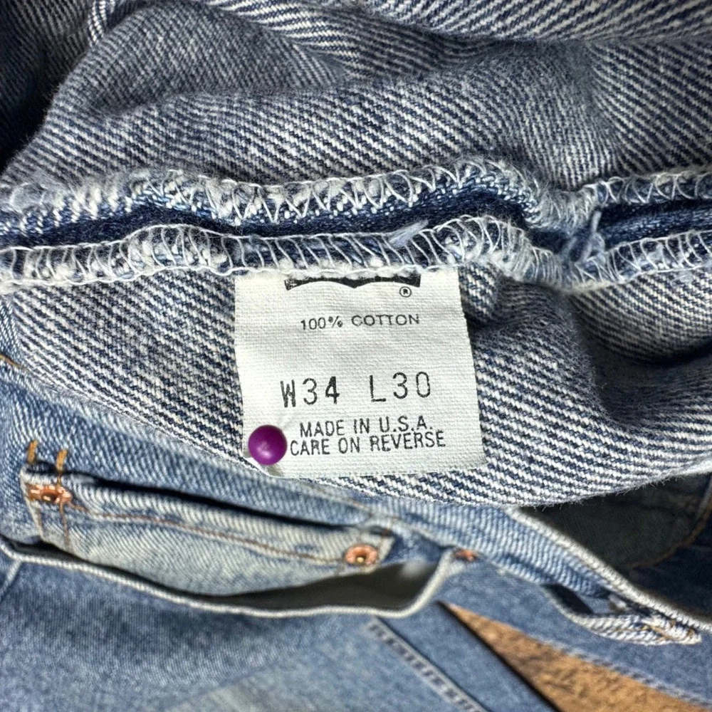 Levi's 550‎ Jeans Relaxed Fit Light Wash Denim Pants Mens W34 L30